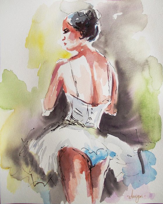 Ballerina  Watercolor Series