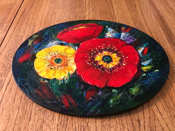 Red and Yellow Poppies