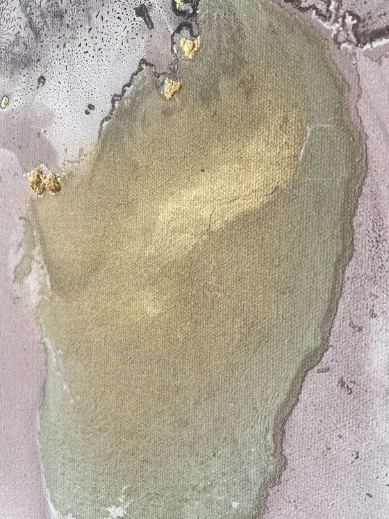 Golden Abstraction Art