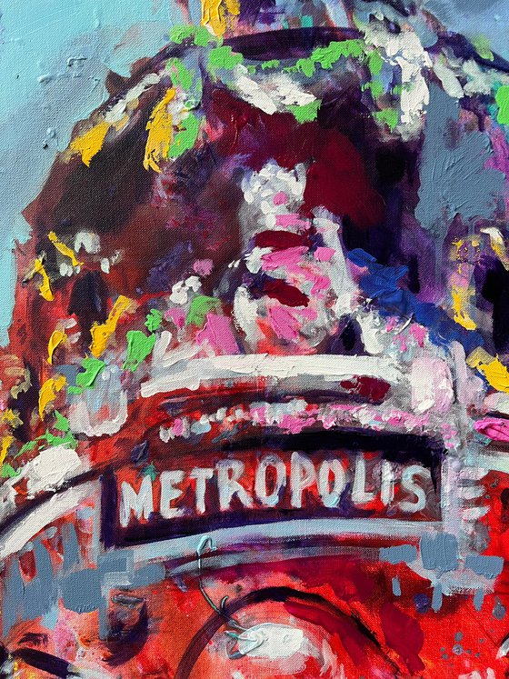 Edifico Metrópolis, Madrid Acrylic on canvas 130x90cm