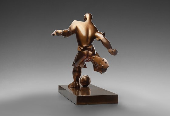 The Football Player Sculpture