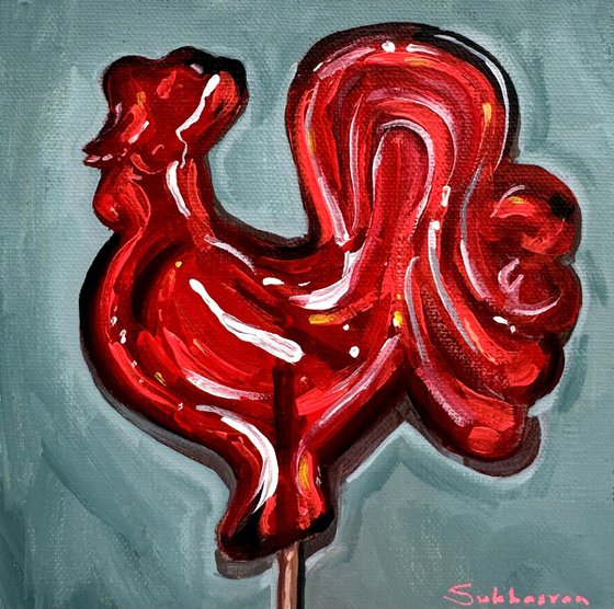 Red Rooster Lollypop