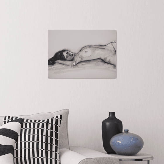 Reclining female nude