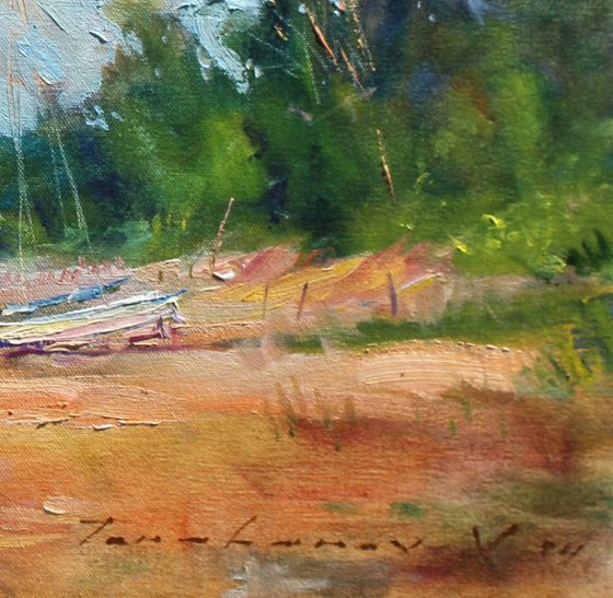 On the quiet coast Painting