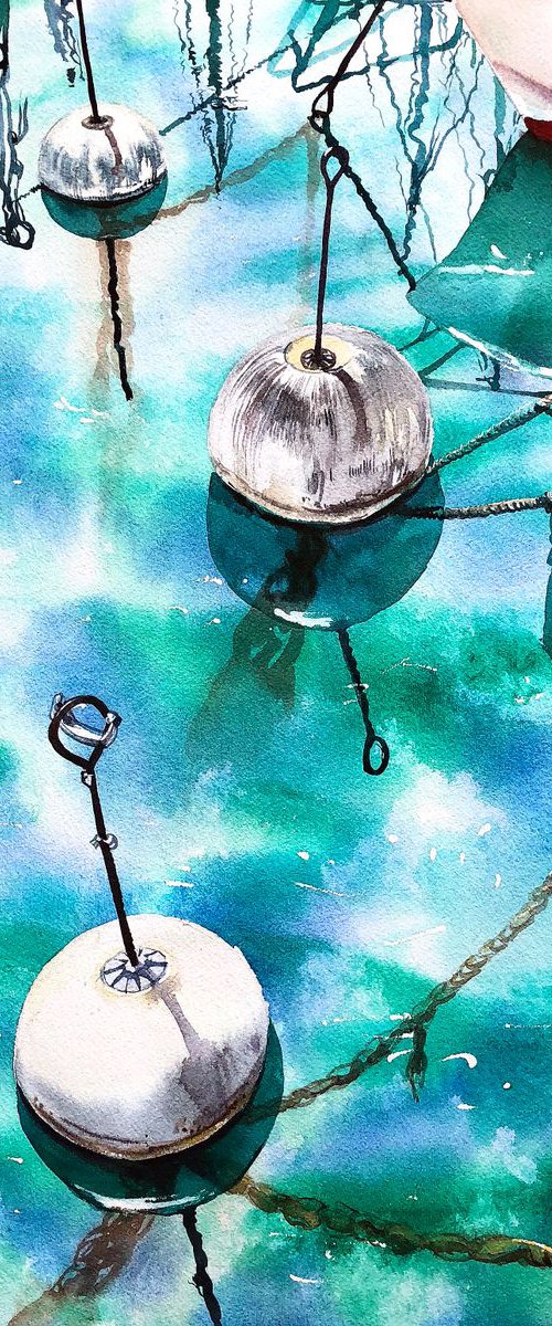 Buoys from Vevey by Ksenia Astakhova