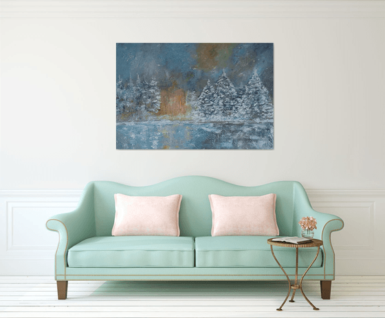 Landscape in the snow