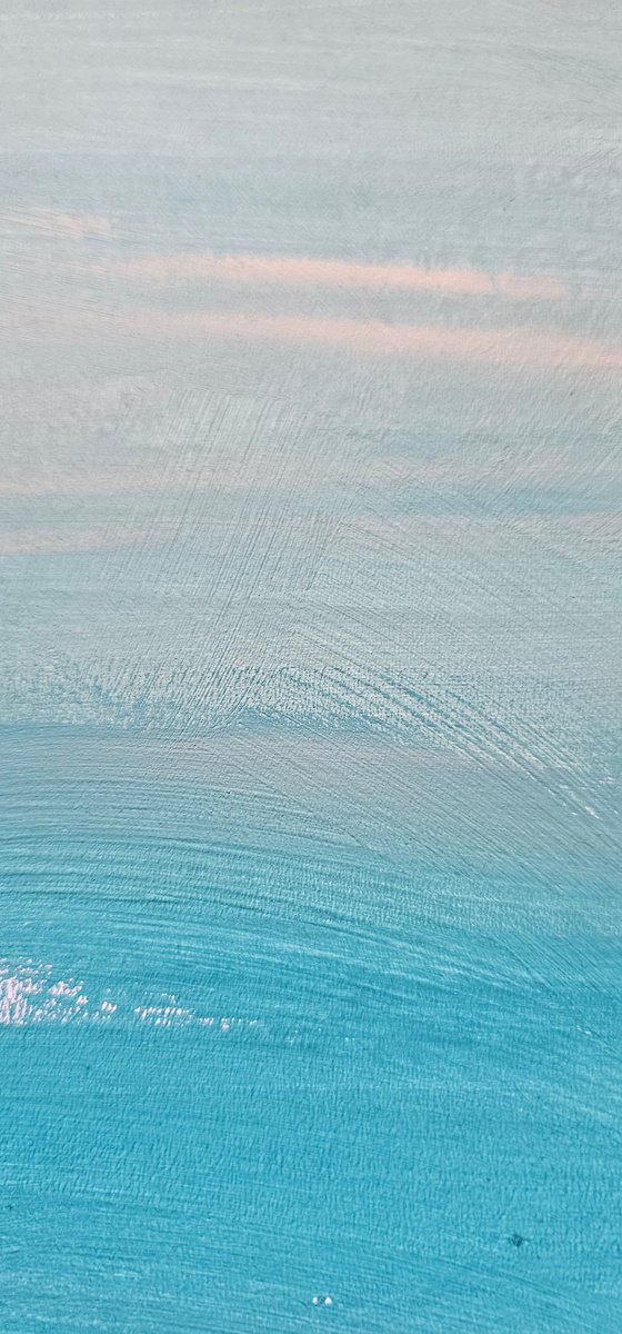 Quiet sunny seaside abstract water