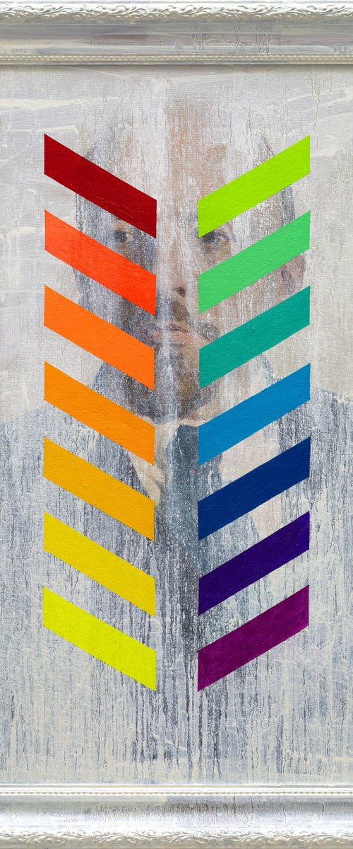 Diagonal Striped Lenin by Oleksandr Balbyshev