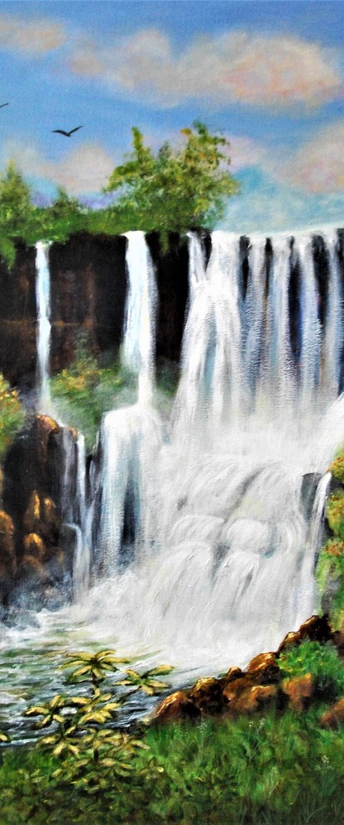Waterfalls by Lynda Cockshott