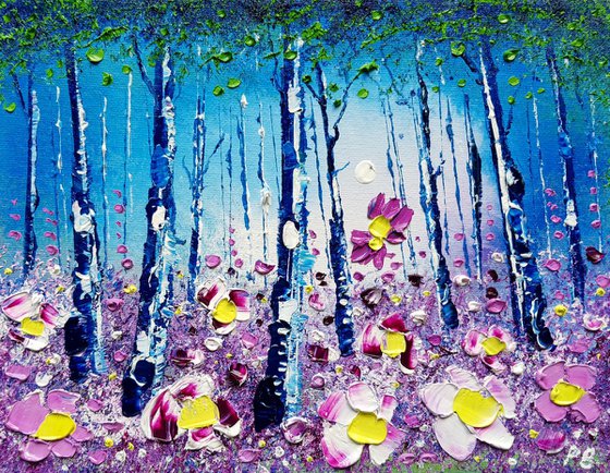 "Violet Forest & Flowers in Love"