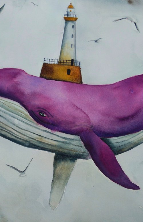 Purple Whale by Evgenia Smirnova