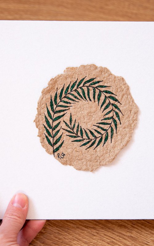 Fern branch on author's paper by Rimma Savina