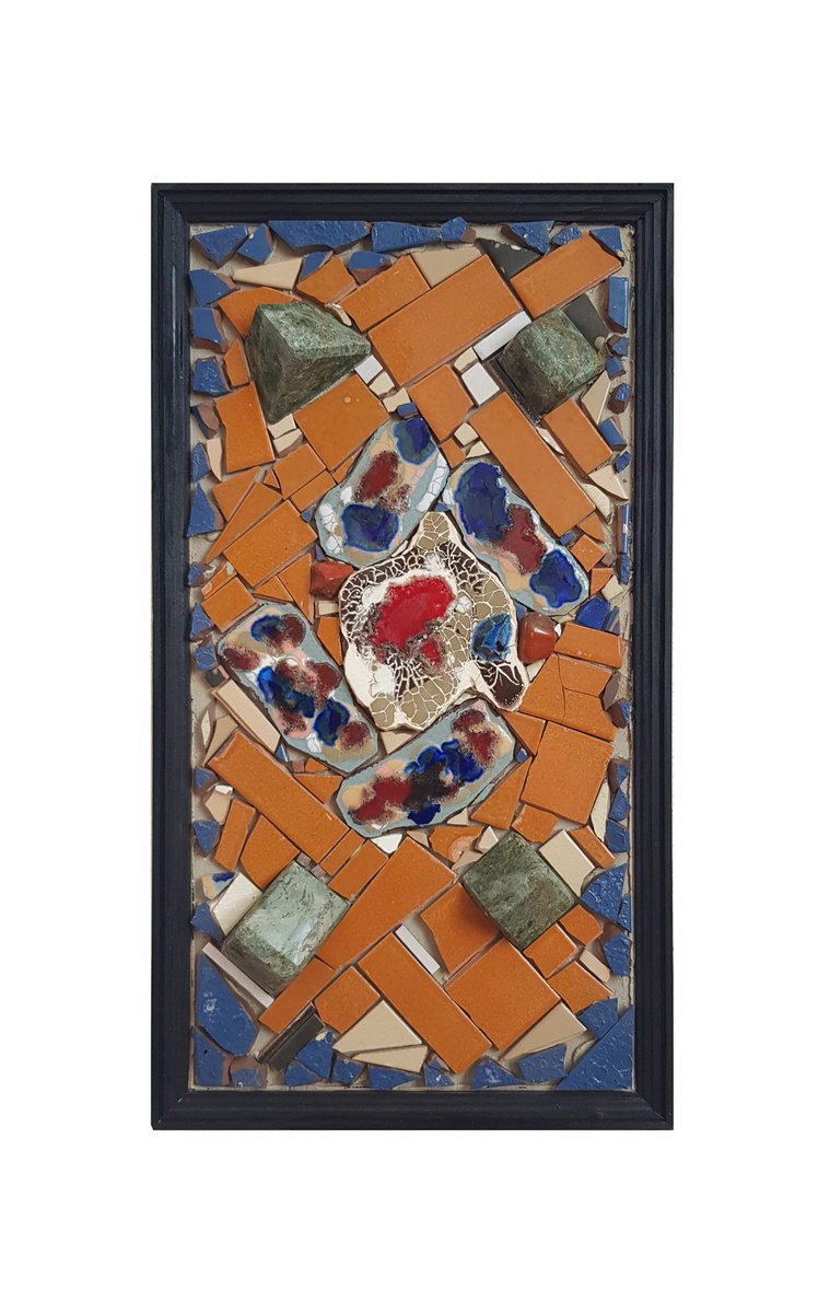 Abstract Relief By Ognyan Hristov, 14 X 25", "Fragment - S02", Original Artwork