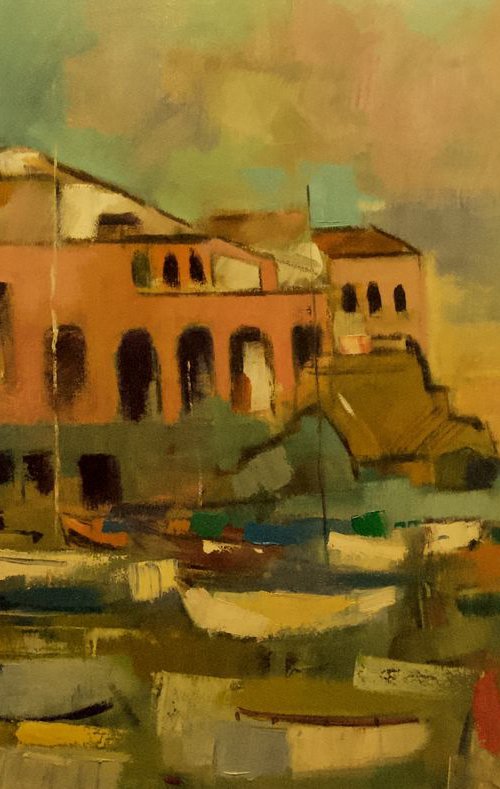 Boats at Calella by Andre Pallat