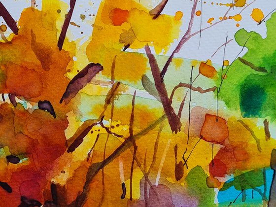 In the autumn sunshine 24x32cm