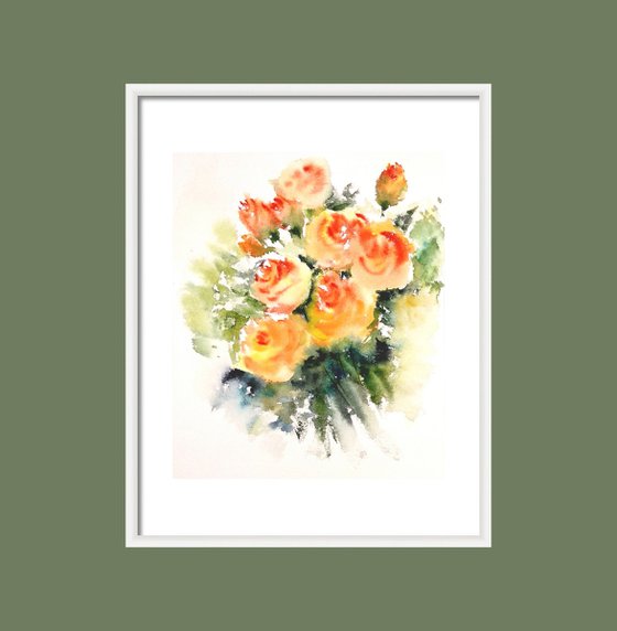 Orange Roses Queen of flowers