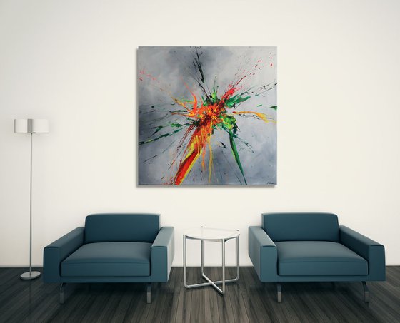 Luminous Bursts I (Spirits Of Skies 100066) (100 x 100 cm) XXL (40 x 40 inches)