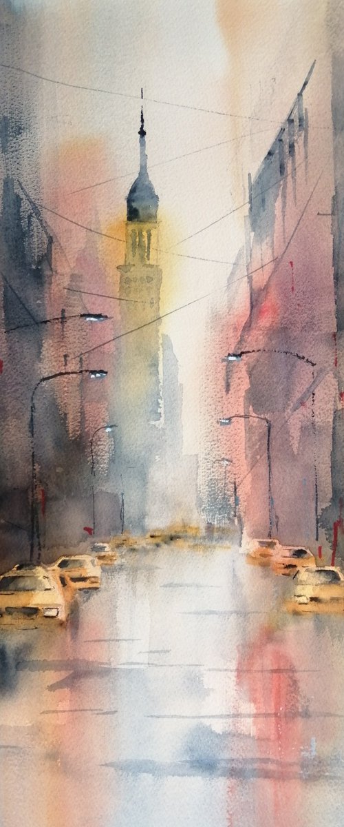 an imaginary city 77 by Giorgio Gosti