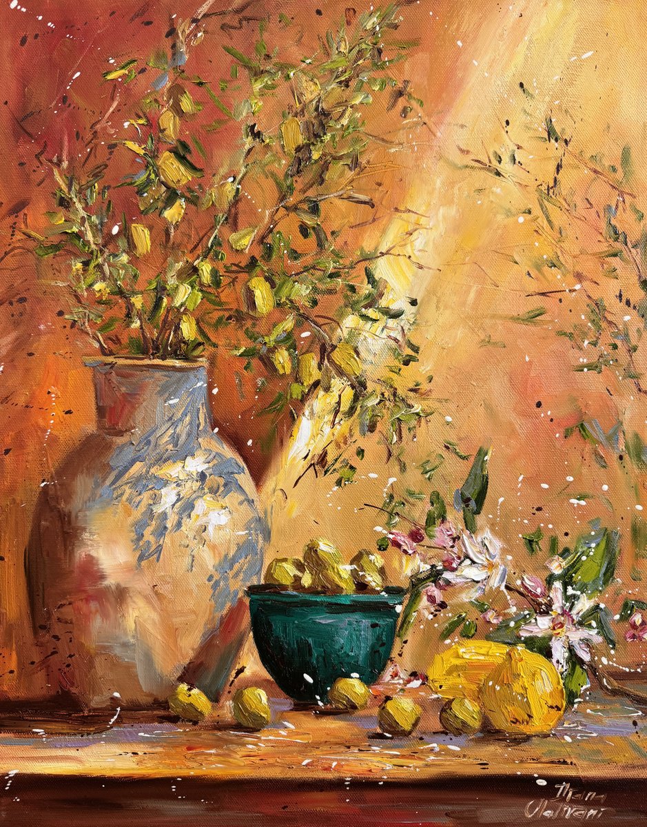 Still Life. Olives By Diana Malivani, 16 X 20, Artwork For Sale On Artfinder