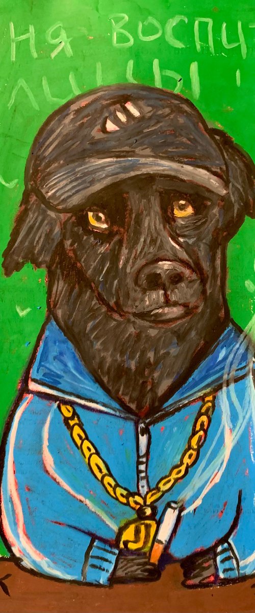 Smoking dog #107 by Pavel Kuragin