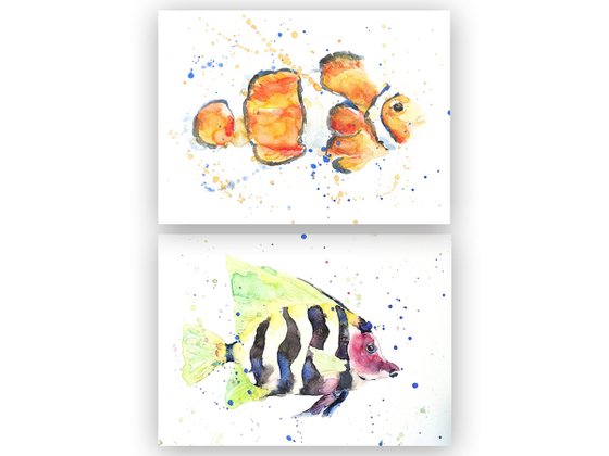 Set of 2 Clown fish