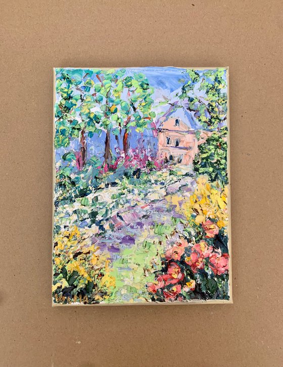 Summer garden in bloom