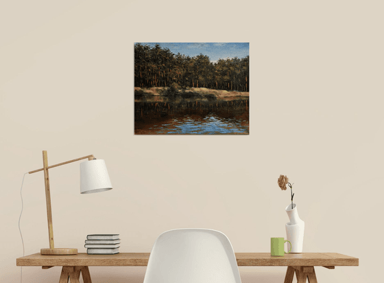 Pines on the shore