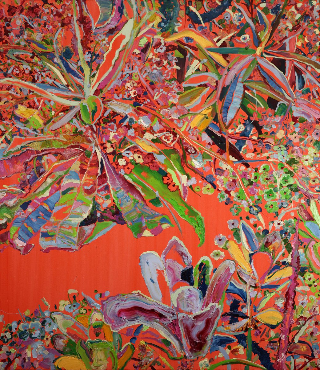 Impressionistic Landscape Oil Painting By Dominic Virtosu, 51 X 59, Pure Joy, Original Artwork