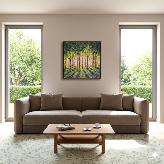 Spring Forest day - framed