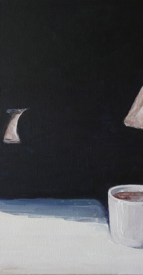 Girl and Coffee by Anatolii Varvarov