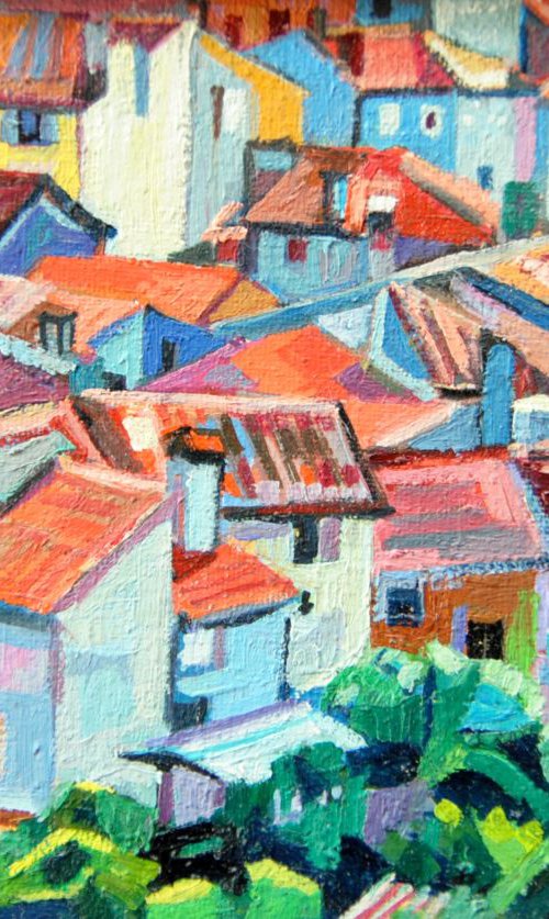 Small roofs - Miniature by Maja Đokić Mihajlović
