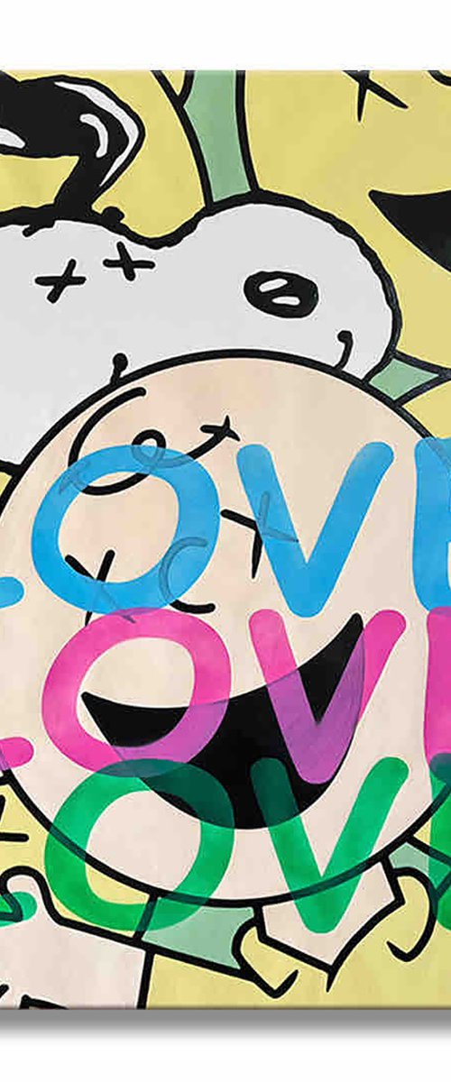 Snoopy I Love U Lots! by Gardani Art