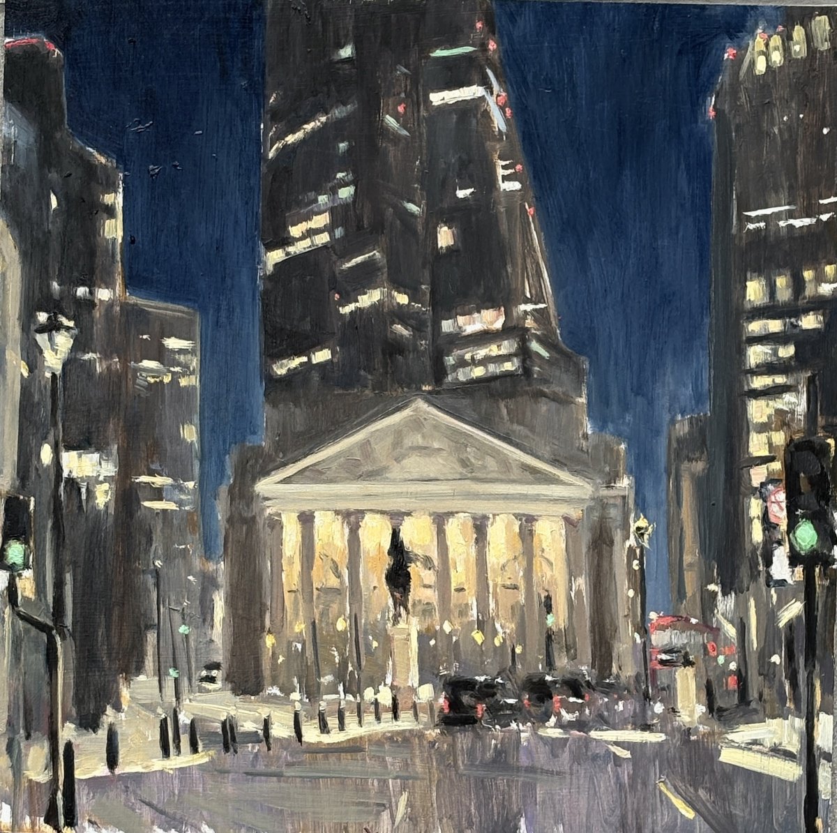 Royal Exchange, London By Louise Gillard, 12 X 12, Artwork For Sale On Artfinder