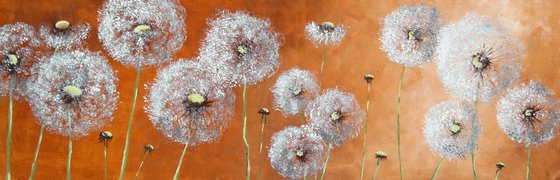 Dandelions - EXTRA LARGE  Impressionistic Home decor Painting