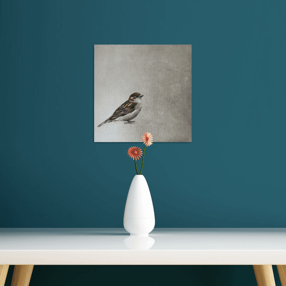 Little Sparrow ~ on silver