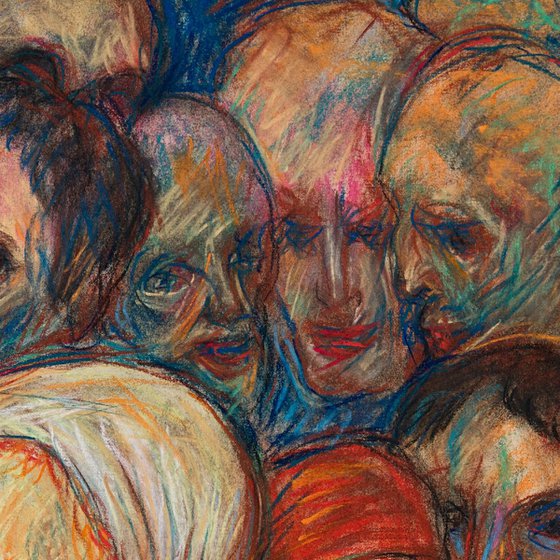 Van Gogh and the Crowd. "Impressionists" Series