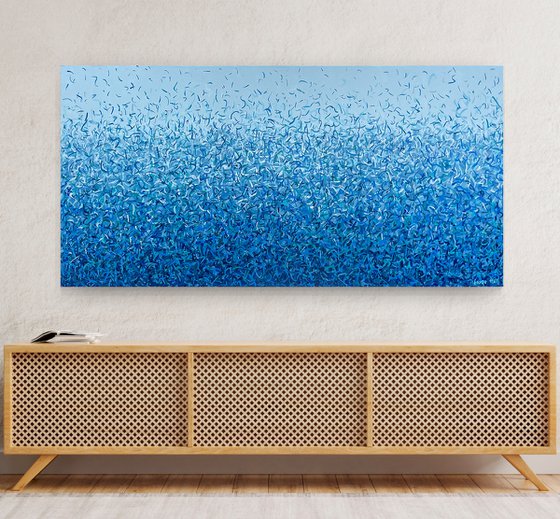 Bundeena Water Dance - 152 x 76cm acrylic on canvas
