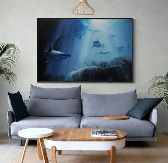 Deep blue waters
