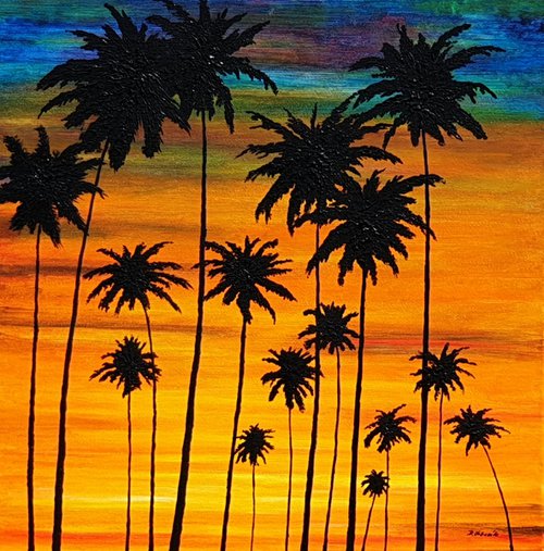 Palm trees by Daniel Urbaník