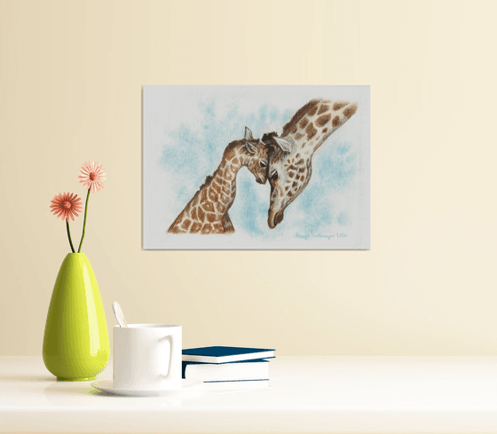 Mother's Love/Giraffe family #3