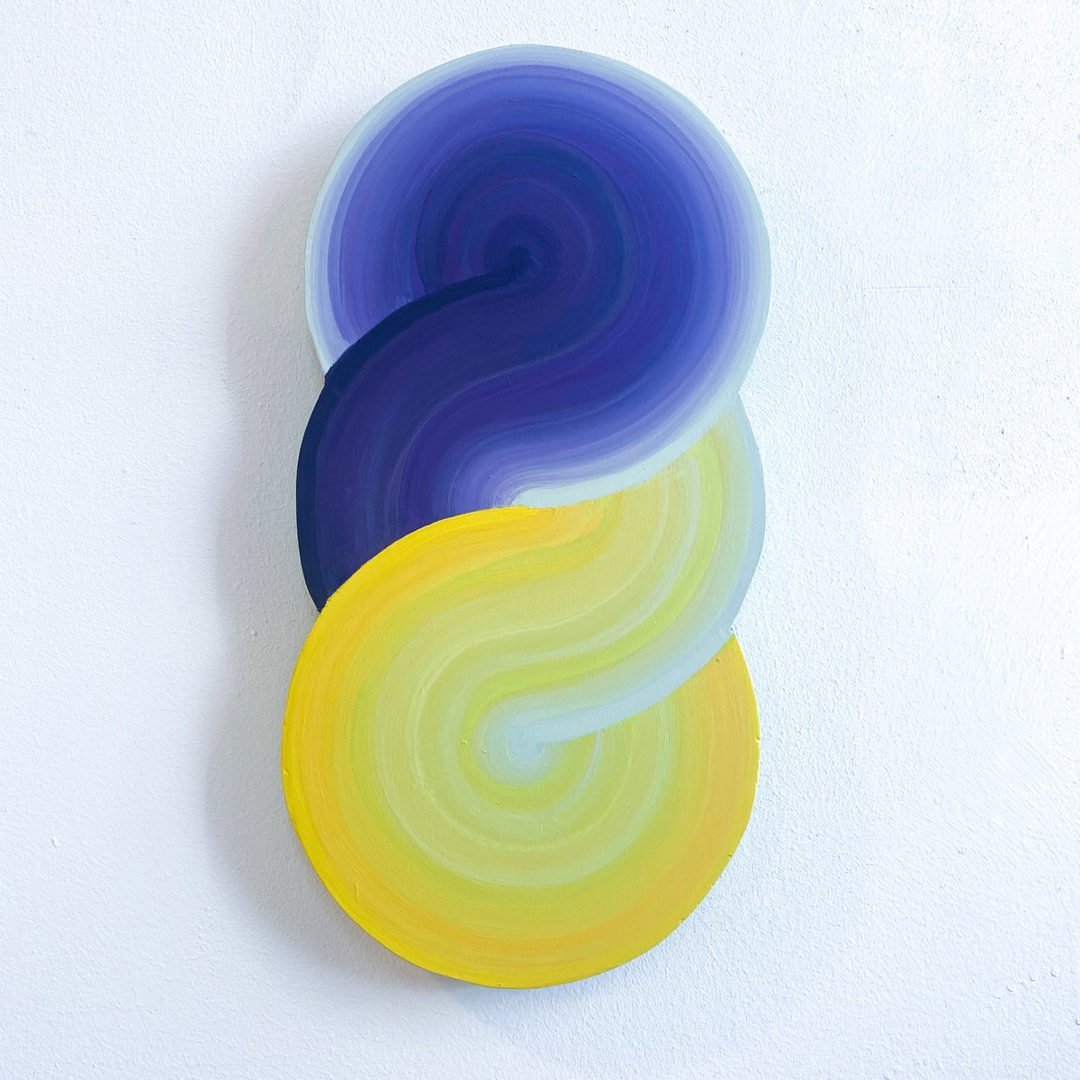 Geometric Landscape Sculpture By Jessica Moritz, 11 X 21, Infinite Light, Circle Back, Original Artwork