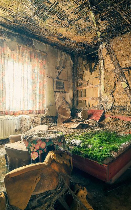 Hotel moss bed by Michael Schwan