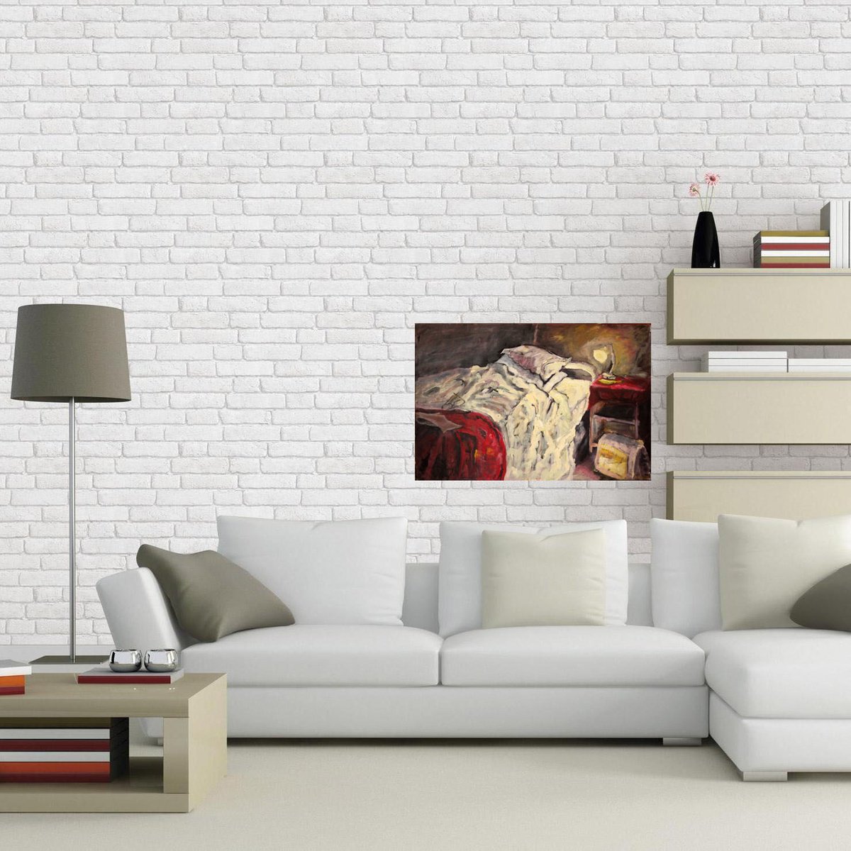 Impressionistic Still Life Oil Painting By Maureen Finck, 30 X 20", The Retreat, Original Artwork