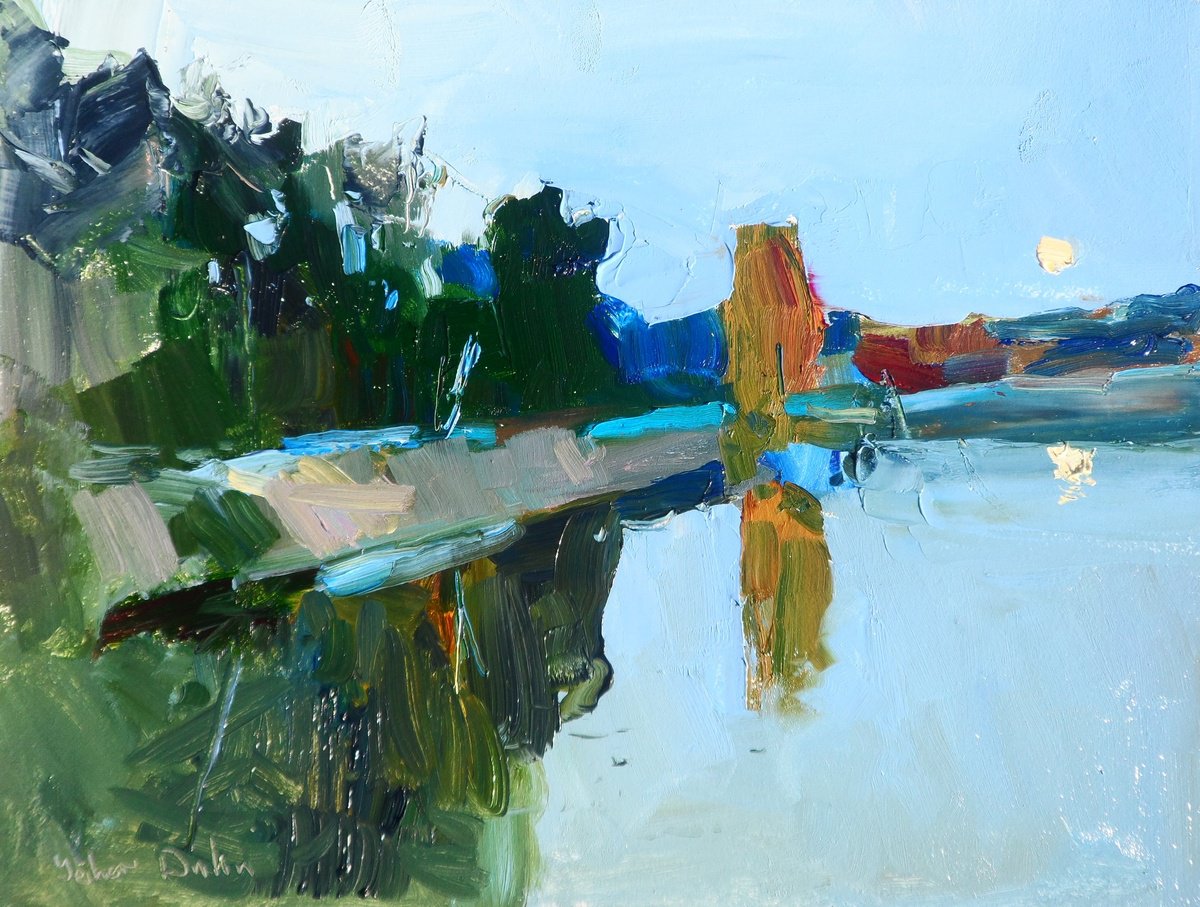 Expressive Oil Painting , Quiet Night By Yehor Dulin, 13 X 10, Artwork For Sale On Artfinder