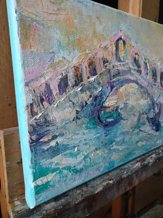 "Venice Bridge, Gondolier" by Olga Tsarkova