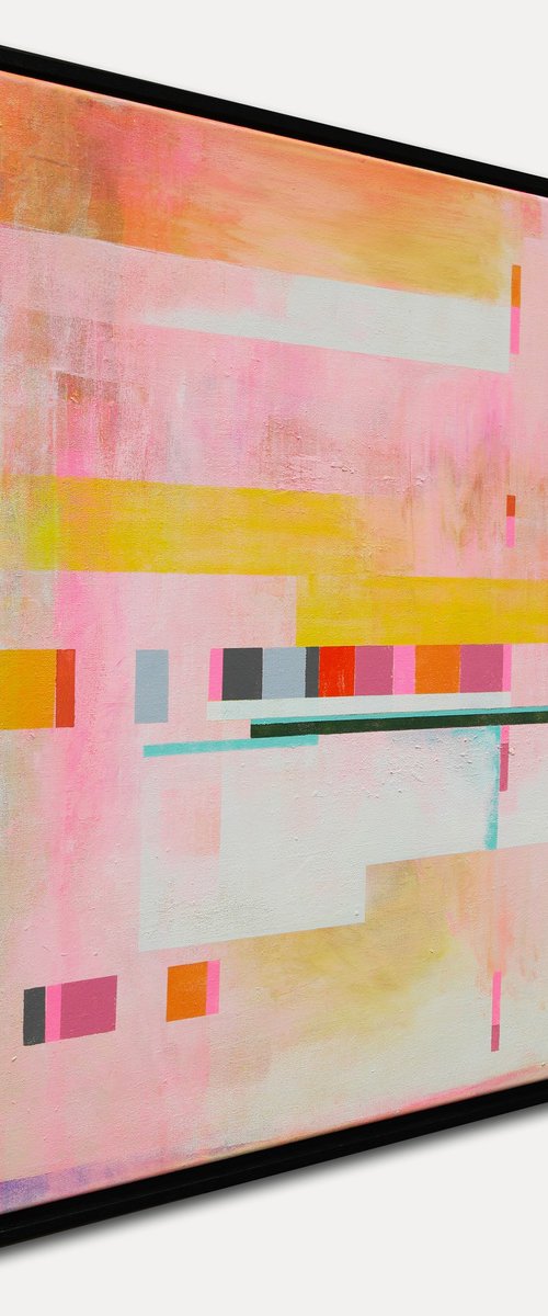 City Plan pink by Ronald Hunter