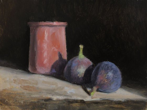 Figs and a Pink Pot