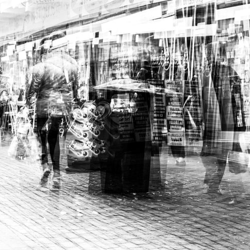Shopping Limited Edition 1/50 10x10 inch Photographic Print. by Graham Briggs
