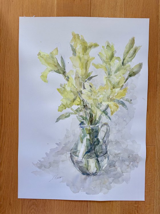 Lilies 42x59 cm