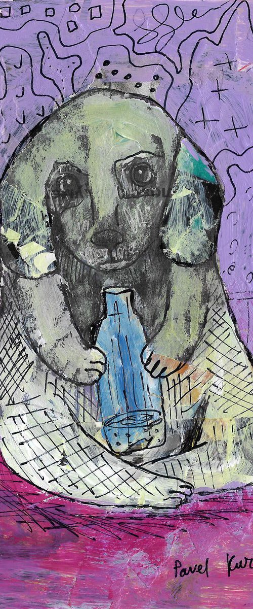 Drinking dog #12 by Pavel Kuragin